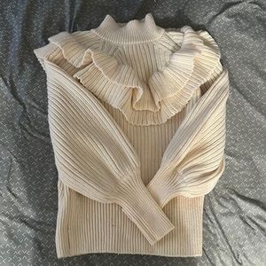 Cream color H&M sweater, size small.
